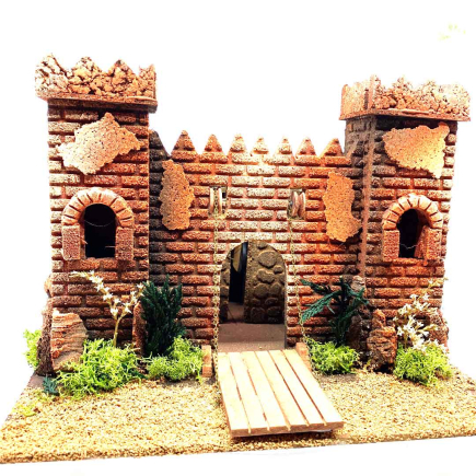 Castle with moving drawbridge