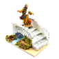 Plaster nativity scene bridge with staircase