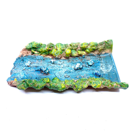 Waterproof resin stream - straight section