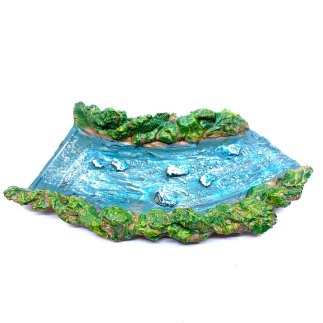 Waterproof resin stream - left curve