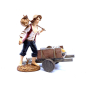 Carretto con pietre per presepi per statuine 8-12 cm