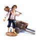 Carretto con sughero per presepi per statuine 8-12 cm