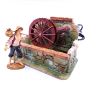 Stone-effect water mill for nativity scene with water pump - Arab style