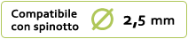 Compatibile con spinotti 2.1